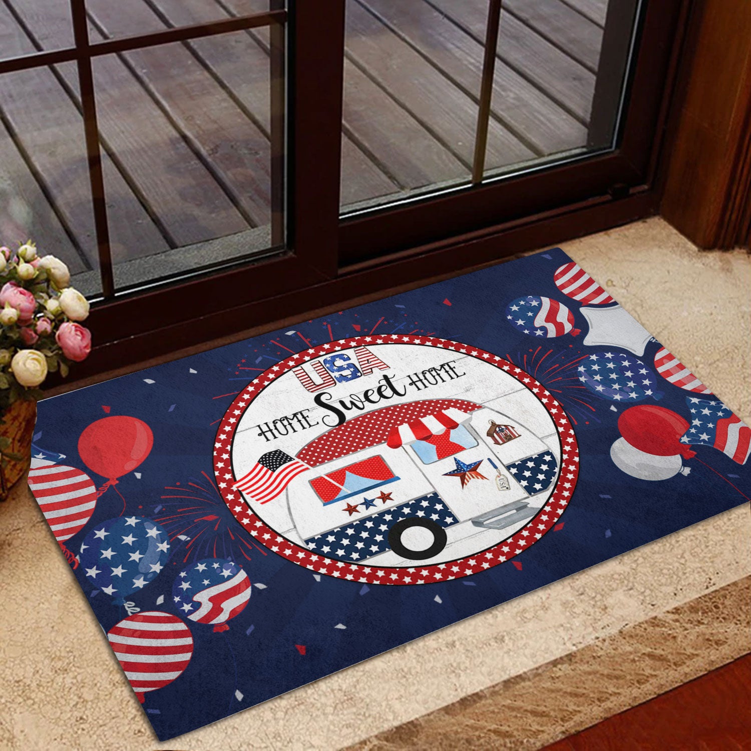 Ohaprints-Doormat-Outdoor-Indoor-Usa-Home-Sweet-Home-4Th-Of-July-Happy-Independence-Day-Patriotic-Rubber-Door-Mat-617-