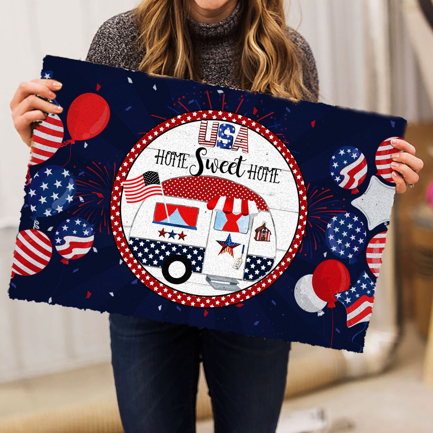 Ohaprints-Doormat-Outdoor-Indoor-Usa-Home-Sweet-Home-4Th-Of-July-Happy-Independence-Day-Patriotic-Rubber-Door-Mat-617-