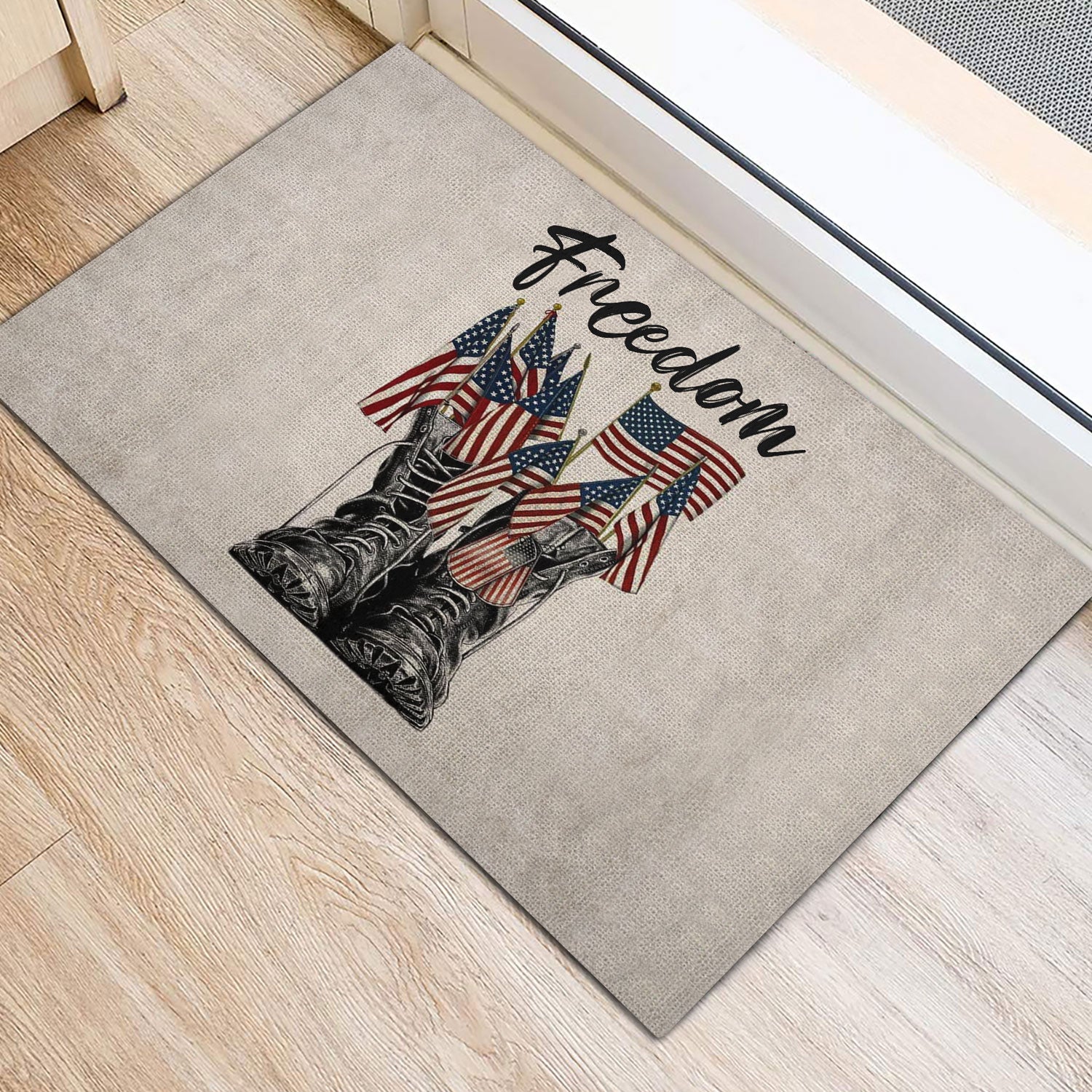 Ohaprints-Doormat-Outdoor-Indoor-Veteran-Freedom-4Th-Of-July-Happy-Independence-Day-Patriotic-Rubber-Door-Mat-620-