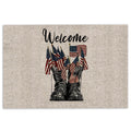 Ohaprints-Doormat-Outdoor-Indoor-Veteran-Welcome-4Th-Of-July-Happy-Independence-Day-Patriotic-Rubber-Door-Mat-621-18'' x 30''