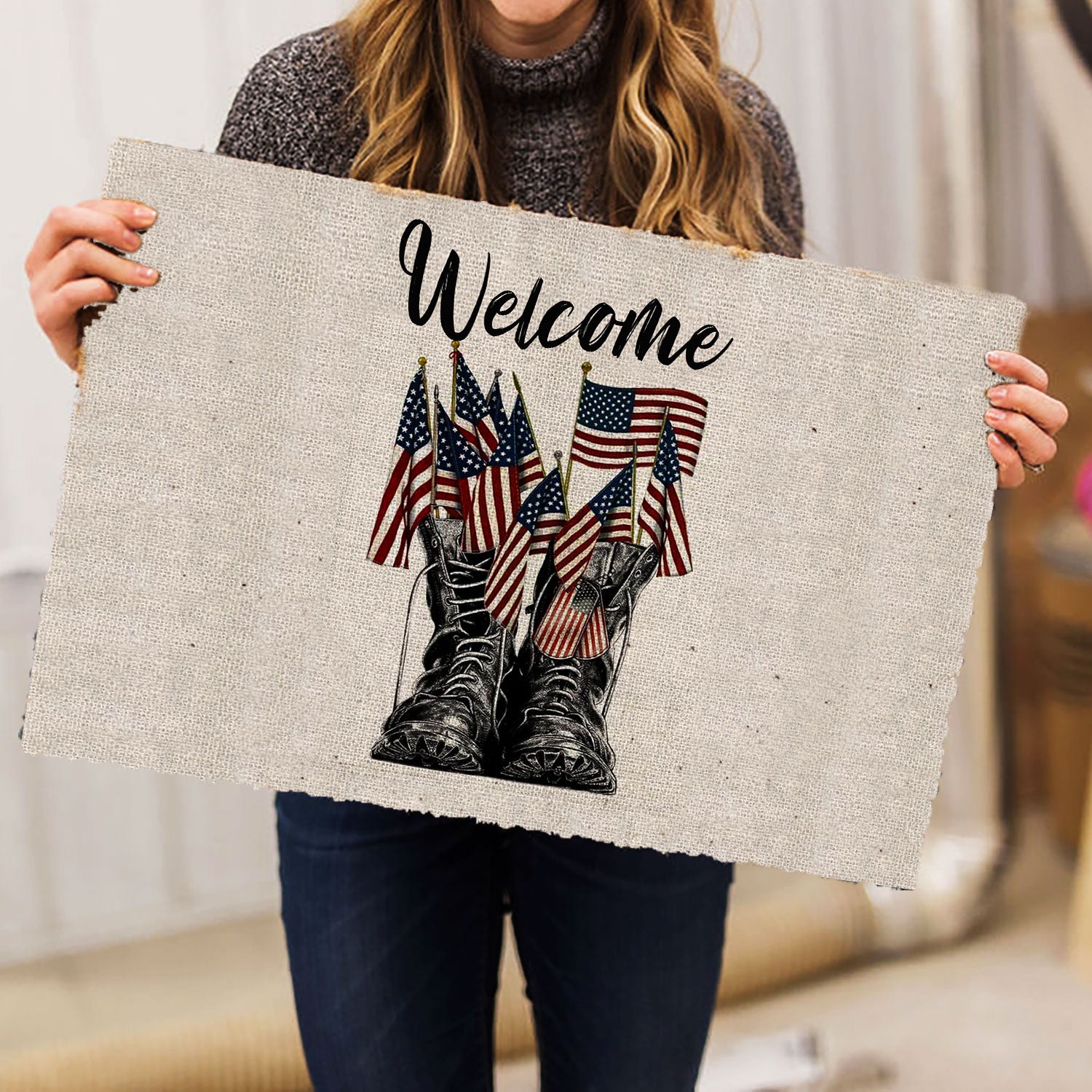 Ohaprints-Doormat-Outdoor-Indoor-Veteran-Welcome-4Th-Of-July-Happy-Independence-Day-Patriotic-Rubber-Door-Mat-621-