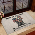 Ohaprints-Doormat-Outdoor-Indoor-Veteran-Patriotic-Home-Of-The-Free-Because-Of-The-Brave-Rubber-Door-Mat-622-