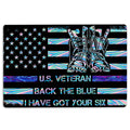 Ohaprints-Doormat-Outdoor-Indoor-US-Veteran-Back-The-Blue-Rubber-Door-Mat-1546-18'' x 30''