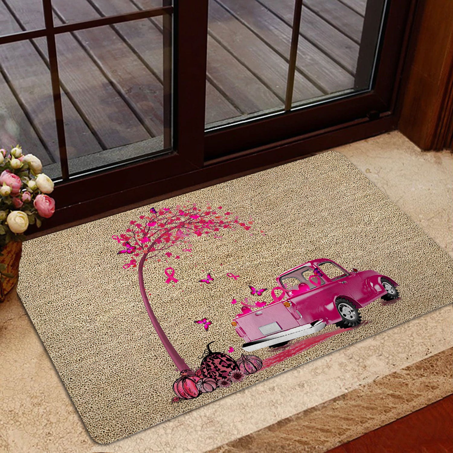 Ohaprints-Doormat-Outdoor-Indoor-Breast-Cancer-Awareness-Support-Pink-Ribbon-Rubber-Door-Mat-1904-