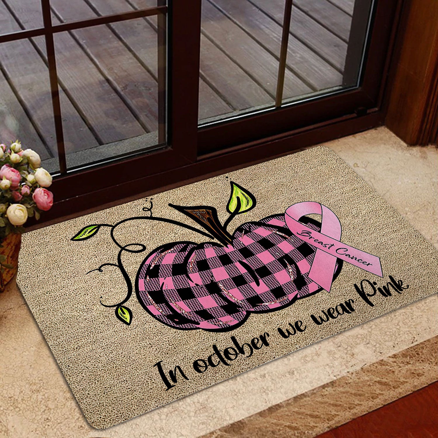 Ohaprints-Doormat-Outdoor-Indoor-Breast-Cancer-Awareness-In-October-We-Wear-Pink-Pumpkin-Rubber-Door-Mat-1905-
