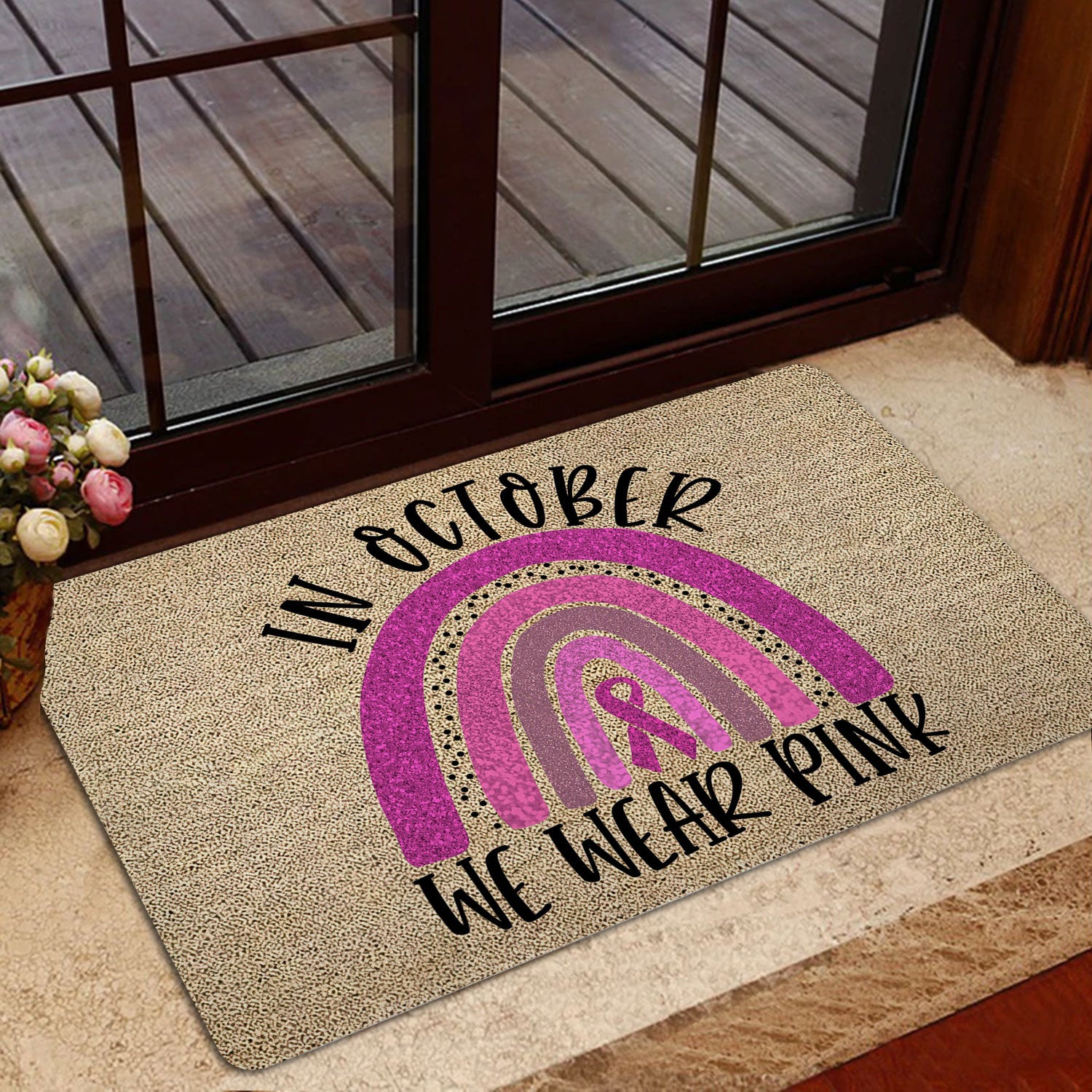 Ohaprints-Doormat-Outdoor-Indoor-Breast-Cancer-Awareness-Rainbow-In-October-We-Wear-Pink-Rubber-Door-Mat-1907-