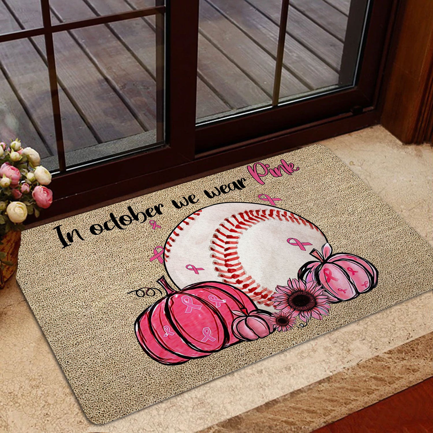 Ohaprints-Doormat-Outdoor-Indoor-Breast-Cancer-Baseball-In-October-We-Wear-Pink-Rubber-Door-Mat-1911-