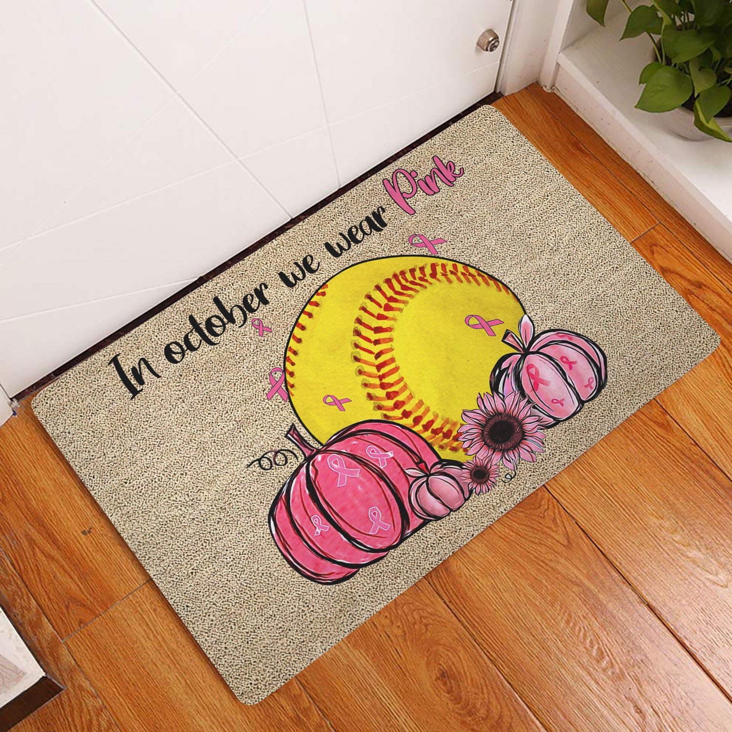 Ohaprints-Doormat-Outdoor-Indoor-Breast-Cancer-Softball-In-October-We-Wear-Pink-Rubber-Door-Mat-1913-