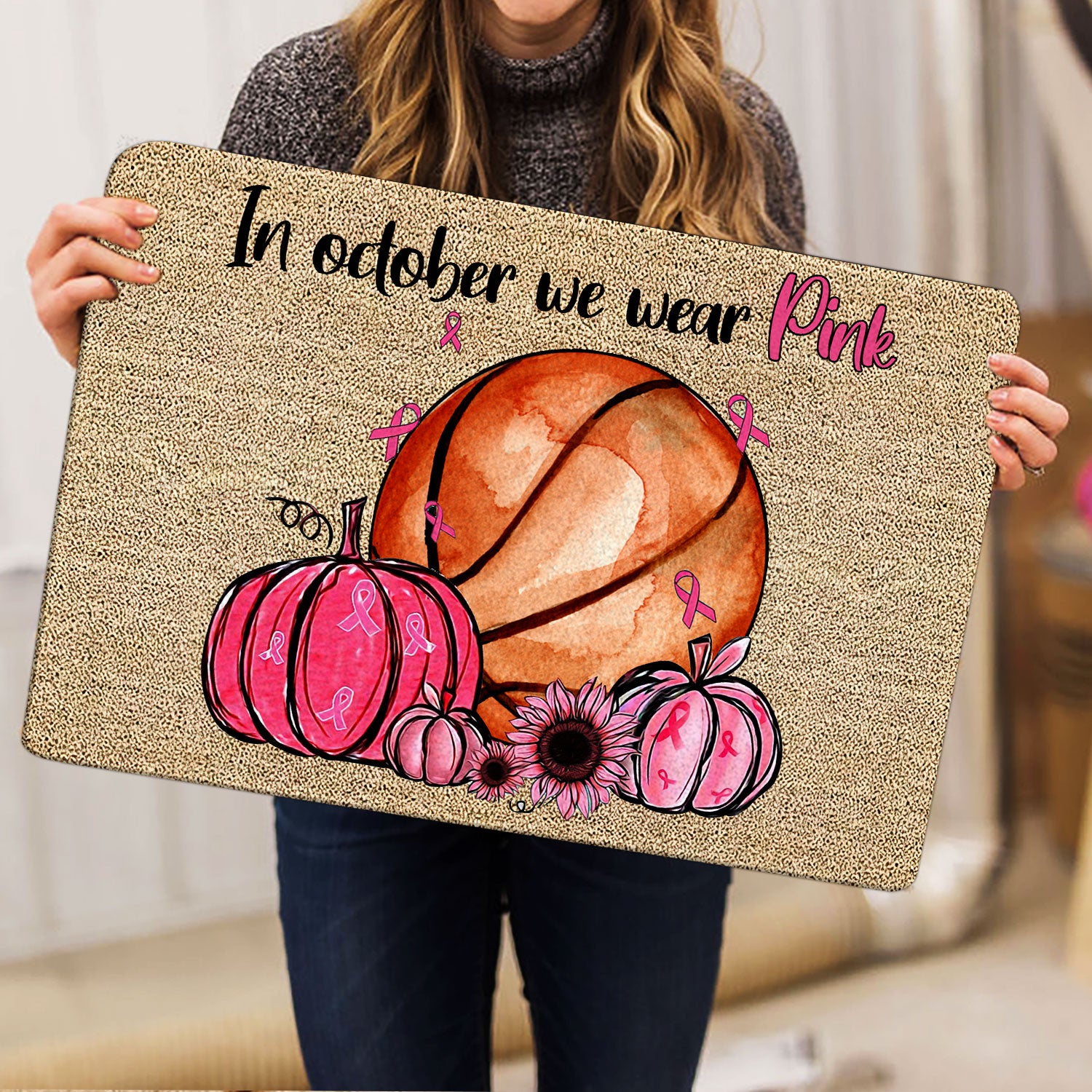 Ohaprints-Doormat-Outdoor-Indoor-Breast-Cancer-Basketball-In-October-We-Wear-Pink-Rubber-Door-Mat-1917-