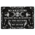 Ohaprints-Doormat-Outdoor-Indoor-Witch-No-Soliciting-Violators-Will-Be-Sacrificed-Wiccan-Wicca-Rubber-Door-Mat-64-18'' x 30''