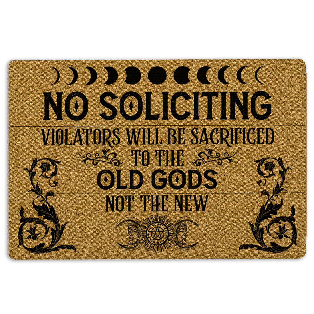 Ohaprints-Doormat-Outdoor-Indoor-Witch-No-Soliciting-Old-Gods-Wiccan-Wicca-Witch-Rubber-Door-Mat-68-18'' x 30''