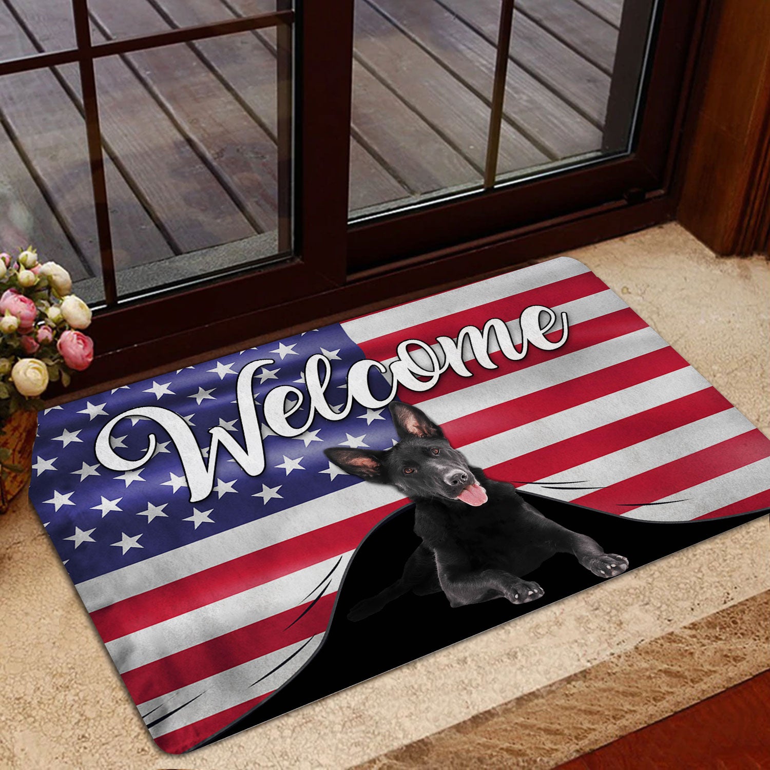 Ohaprints-Doormat-Outdoor-Indoor-Funny-Black-German-Shepherd-Welcome-American-Flag-Usa-Patriotic-Rubber-Door-Mat-76-