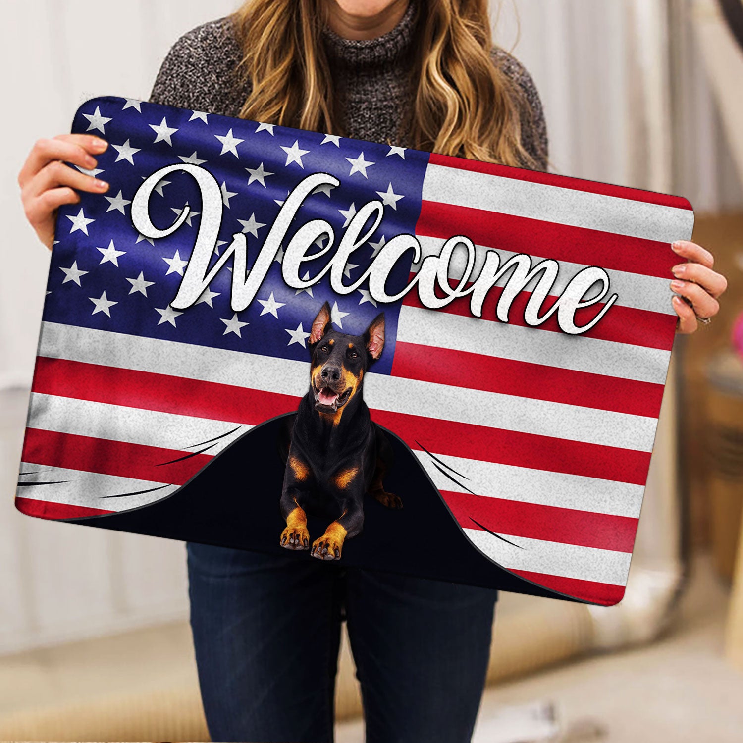 Ohaprints-Doormat-Outdoor-Indoor-Dobermann-Dog-Welcome-American-Flag-Usa-Patriotic-Rubber-Door-Mat-79-