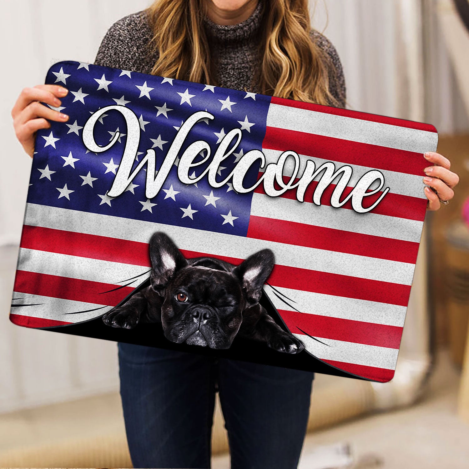 Ohaprints-Doormat-Outdoor-Indoor-Funny-French-Bulldog-Welcome-American-Flag-Usa-Patriotic-Rubber-Door-Mat-89-