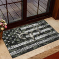 Ohaprints-Doormat-Outdoor-Indoor-Deer-Hunting-Deer-Skull-Camo-Camouflage-Custom-Personalized-Name-Rubber-Door-Mat-1197-