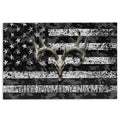 Ohaprints-Doormat-Outdoor-Indoor-Deer-Hunting-Skull-Deer-Camo-Camouflage-Custom-Personalized-Name-Rubber-Door-Mat-1200-18'' x 30''