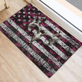 Ohaprints-Doormat-Outdoor-Indoor-Deer-Hunting-Skull-Pink-Camo-Camouflage-Custom-Personalized-Name-Rubber-Door-Mat-1202-