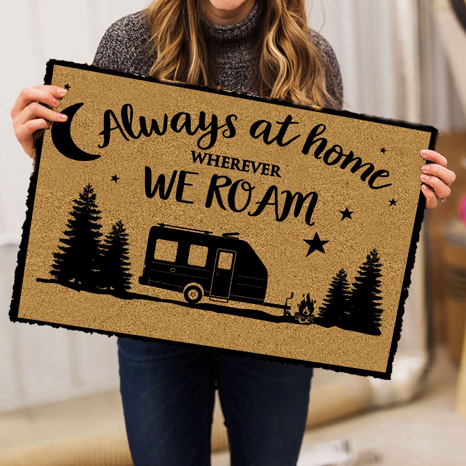 Ohaprints Doormat Outdoor Indoor Camper Camping Rv Indoor Outdoor -  OhaPrints