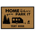 Ohaprints-Doormat-Outdoor-Indoor-Camper-Rv-Home-Is-Where-You-Park-It-Custom-Personalized-Name-Rubber-Door-Mat-305-18'' x 30''