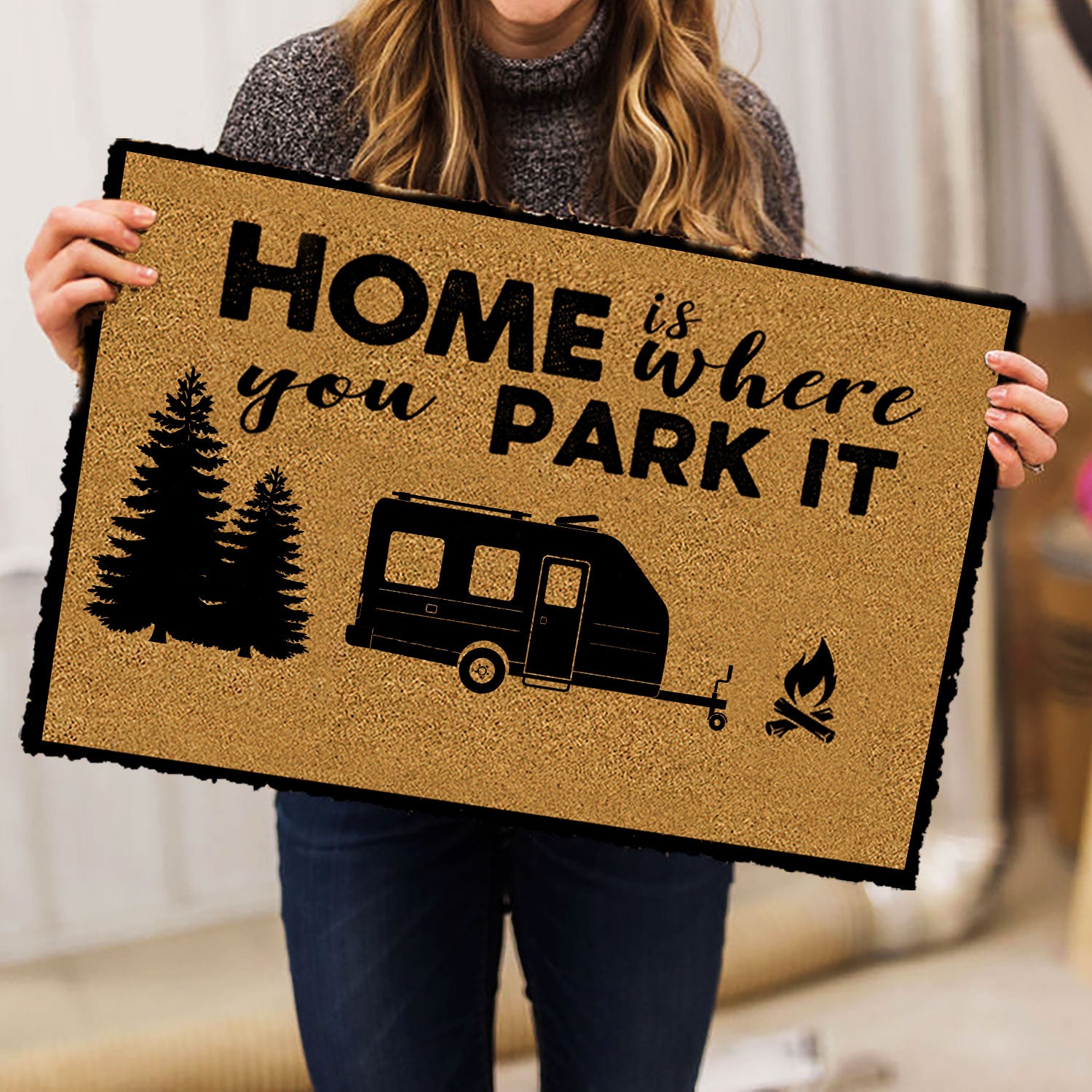 Ohaprints-Doormat-Outdoor-Indoor-Camper-Camping-Rv-Indoor-Outdoor-Home-Is-Where-You-Park-It-Rubber-Door-Mat-442-