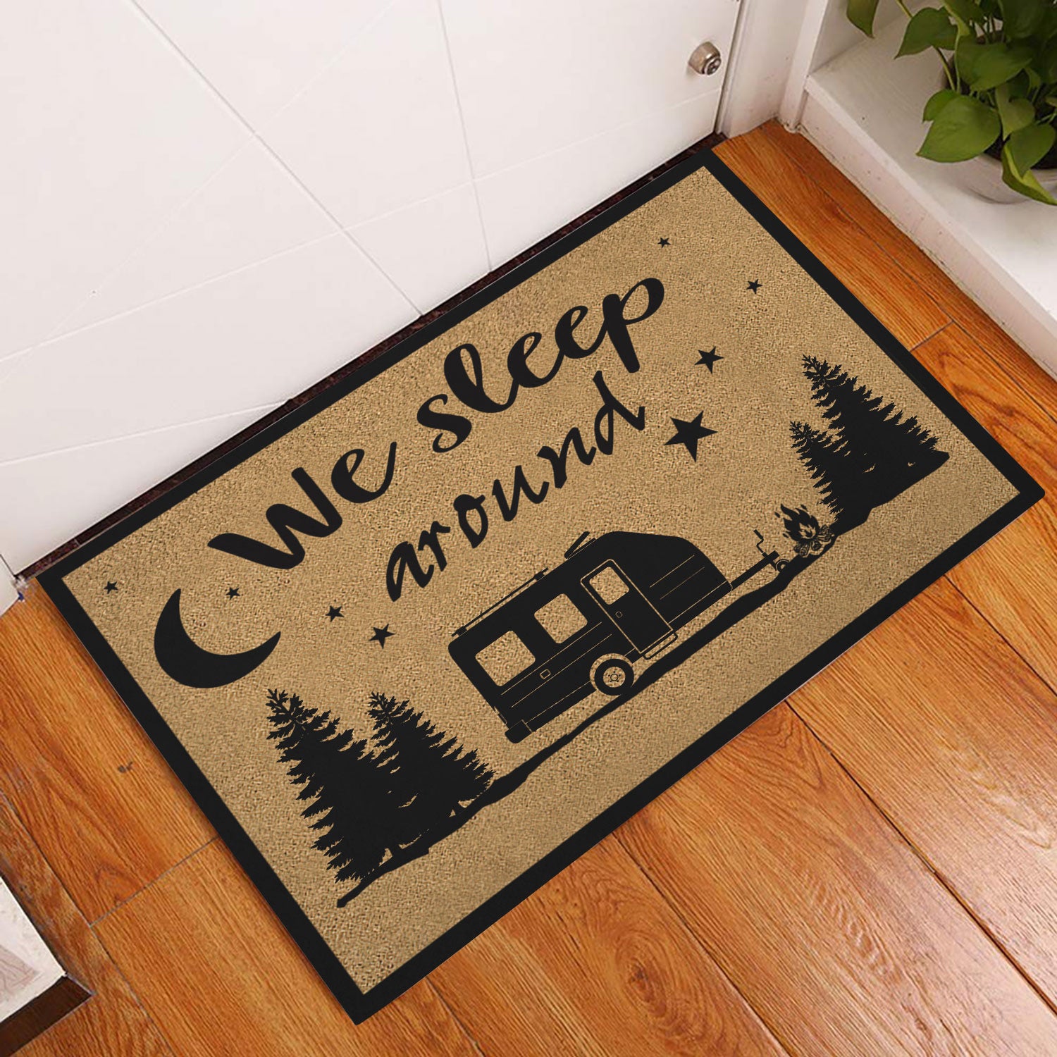 Ohaprints-Doormat-Outdoor-Indoor-Camper-Camping-Rv-Indoor-Outdoor-We-Sleep-Around-Rubber-Door-Mat-388-