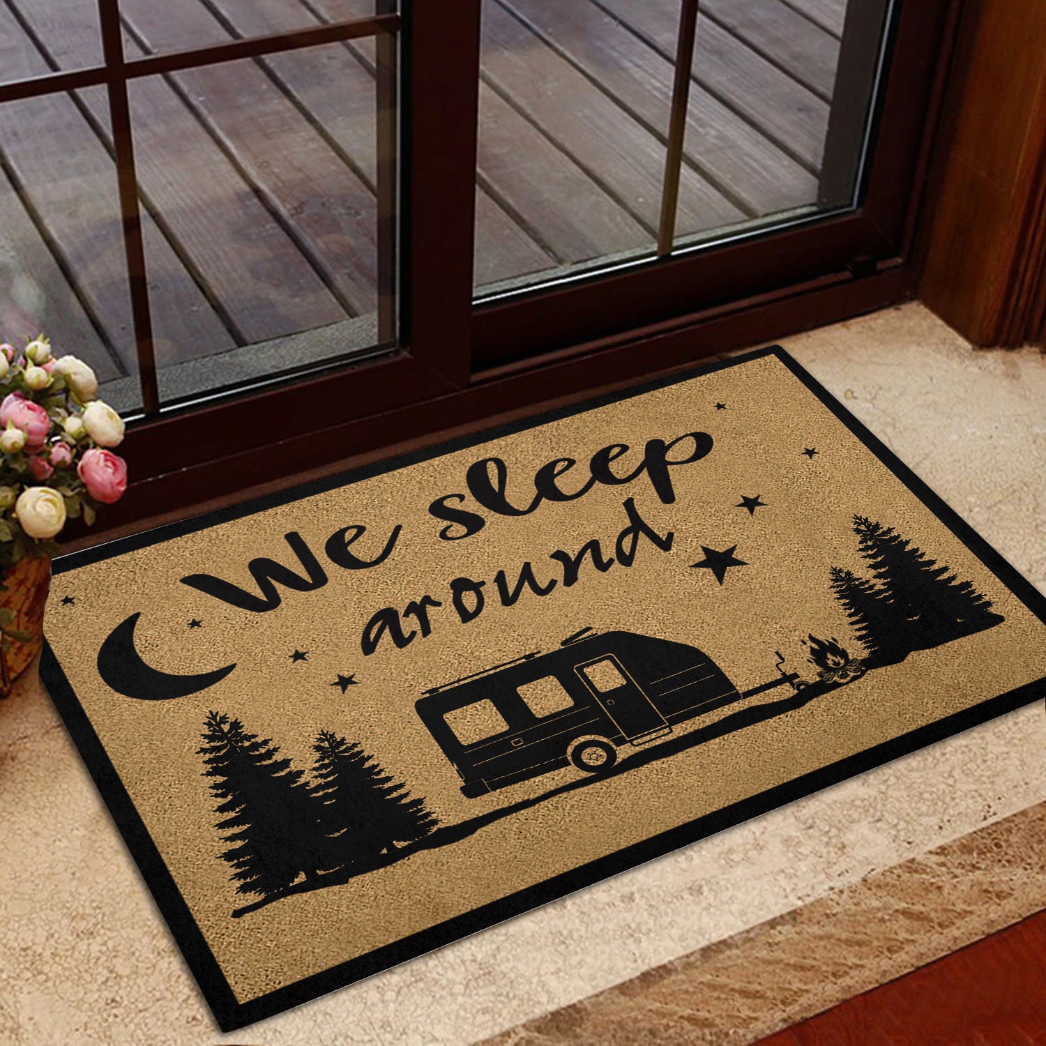 Ohaprints-Doormat-Outdoor-Indoor-Camper-Camping-Rv-Indoor-Outdoor-We-Sleep-Around-Rubber-Door-Mat-388-