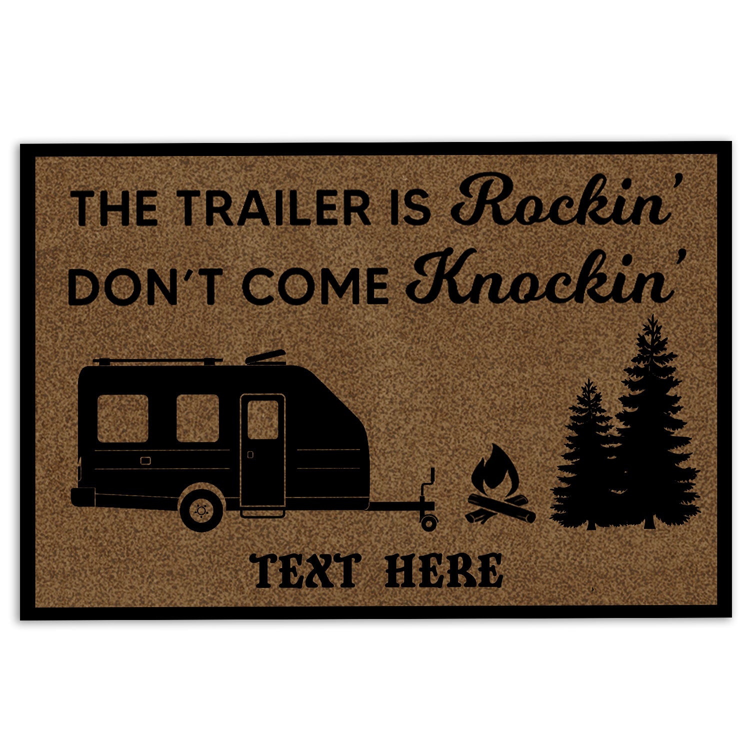 Ohaprints-Doormat-Outdoor-Indoor-Camper-Camping-The-Trailer-Iss-Rockin'-Custom-Personalized-Name-Rubber-Door-Mat-311-18'' x 30''