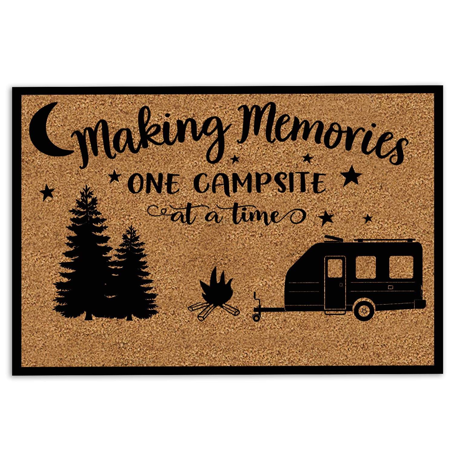 Ohaprints-Doormat-Outdoor-Indoor-Camper-Camping-Rv-Making-Memories-One-Campsite-At-A-Time-Rubber-Door-Mat-444-18'' x 30''