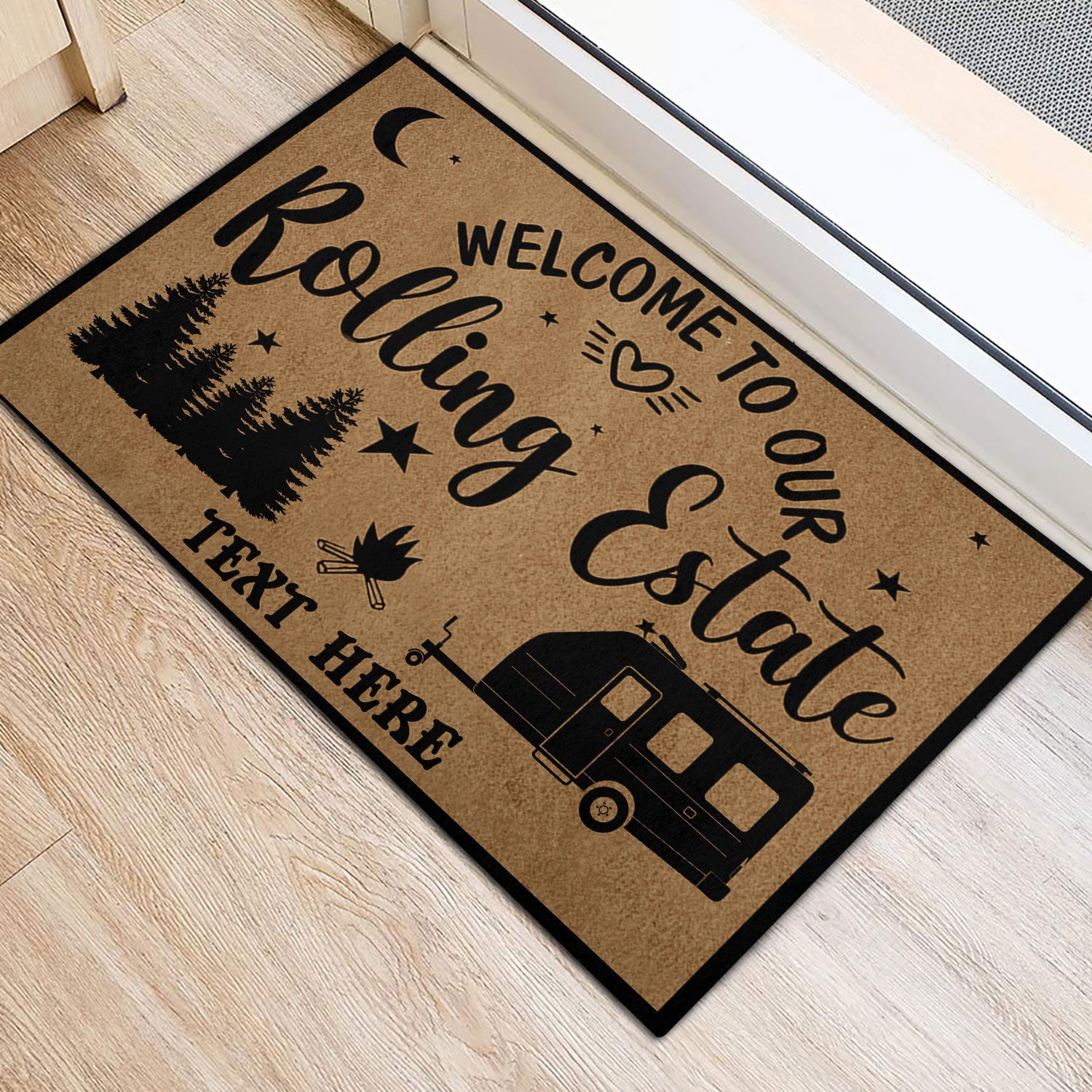 Ohaprints-Doormat-Outdoor-Indoor-Camper-Welcome-To-Our-Rolling-Estate-Custom-Personalized-Name-Rubber-Door-Mat-446-