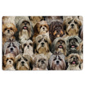 Ohaprints-Doormat-Outdoor-Indoor-A-Bunch-Of-Shih-Tzu-Shitzu-Dog-Pattern-Gifts-For-Dog-Lover-Rubber-Door-Mat-1253-18'' x 30''