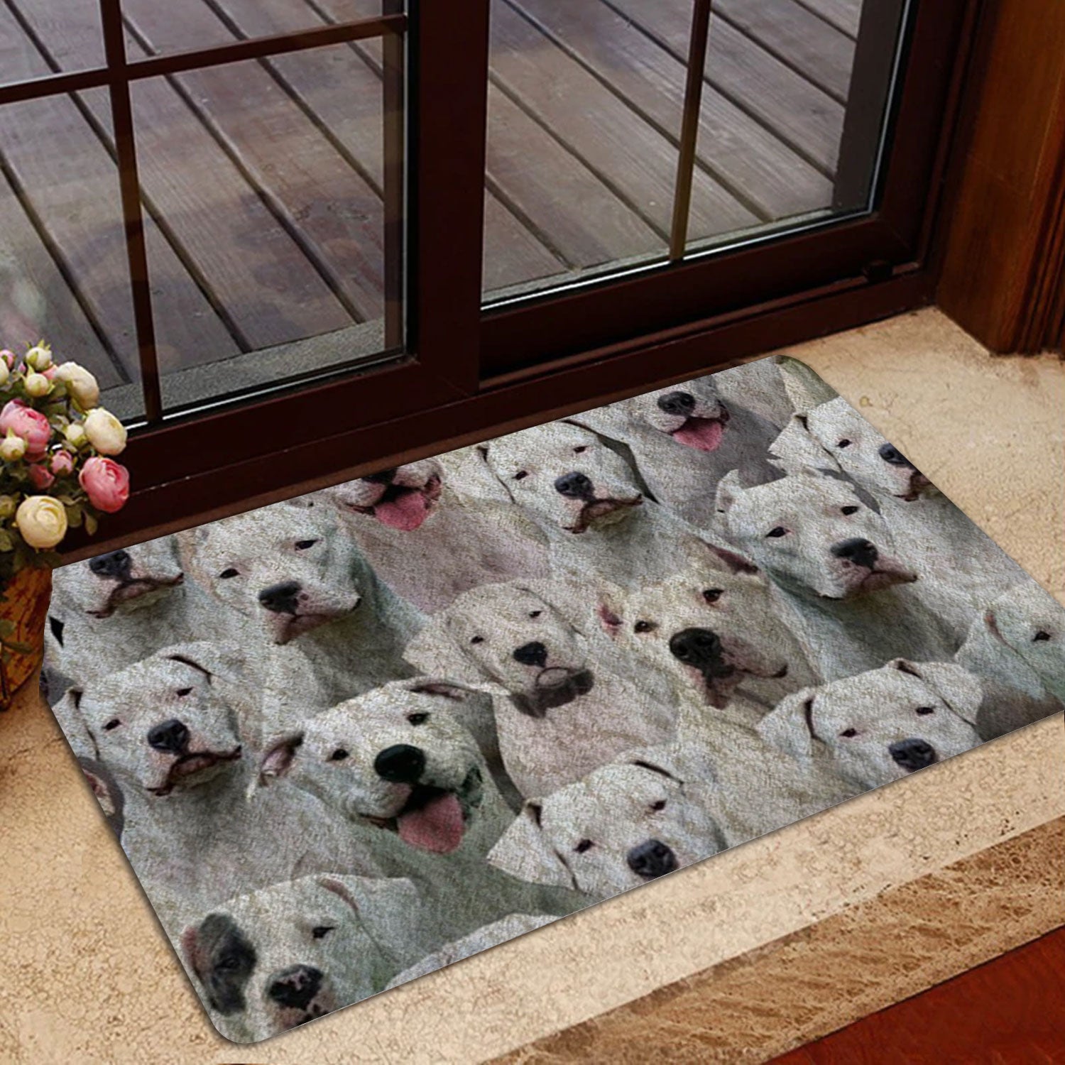 Ohaprints-Doormat-Outdoor-Indoor-A-Bunch-Of-Dogo-Argentino-Dog-Pattern-Gifts-For-Dog-Lover-Rubber-Door-Mat-1261-