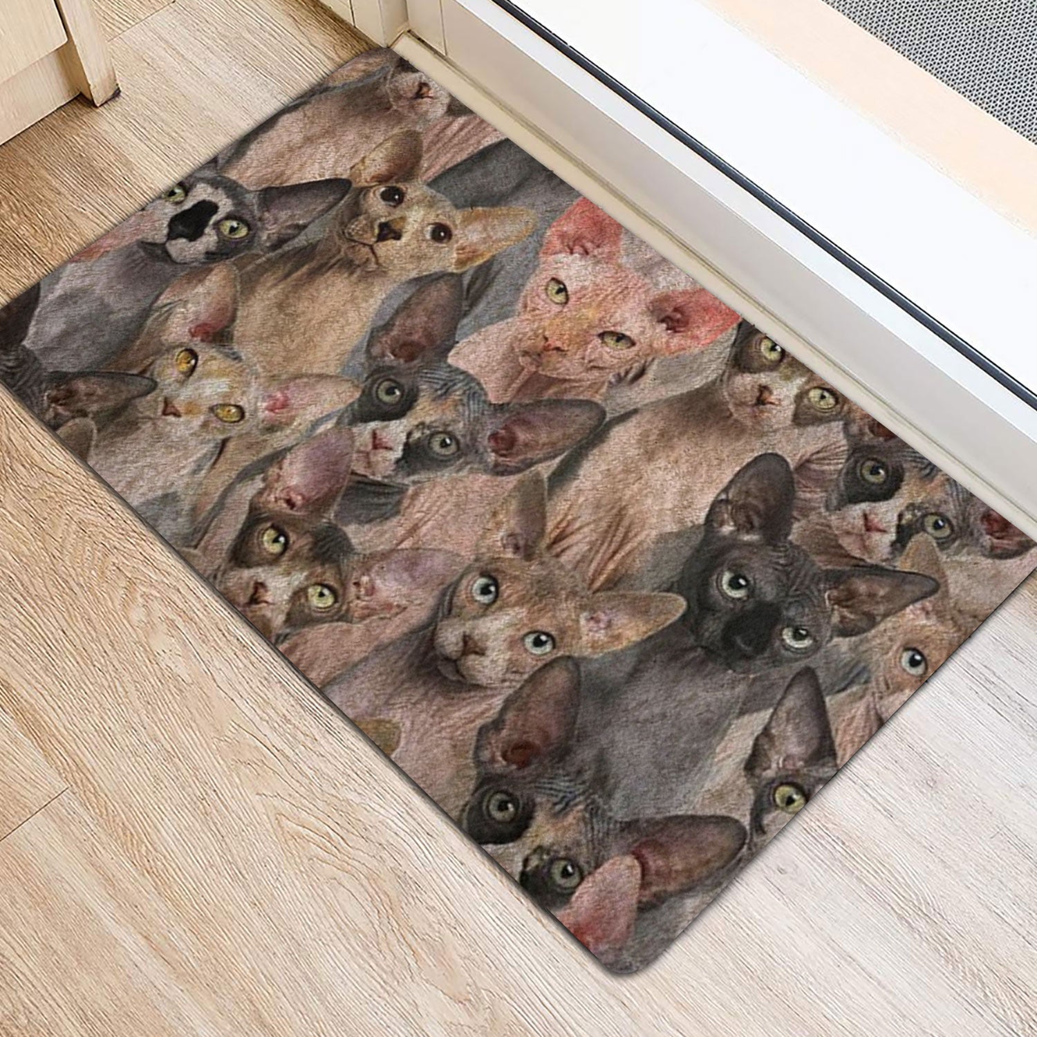 Ohaprints-Doormat-Outdoor-Indoor-A-Bunch-Of-Sphynx-Cats-Cat-Pattern-Gifts-For-Cat-Lover-Rubber-Door-Mat-1263-