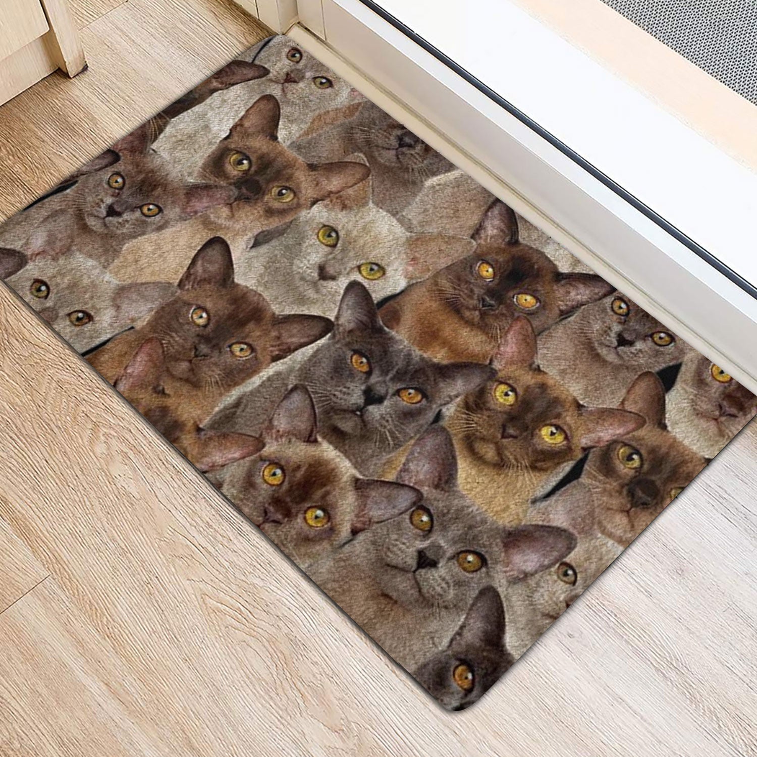 Ohaprints-Doormat-Outdoor-Indoor-A-Bunch-Of-Burmese-Cats-Cat-Pattern-Gifts-For-Cat-Lover-Cat-Mom-Rubber-Door-Mat-1268-