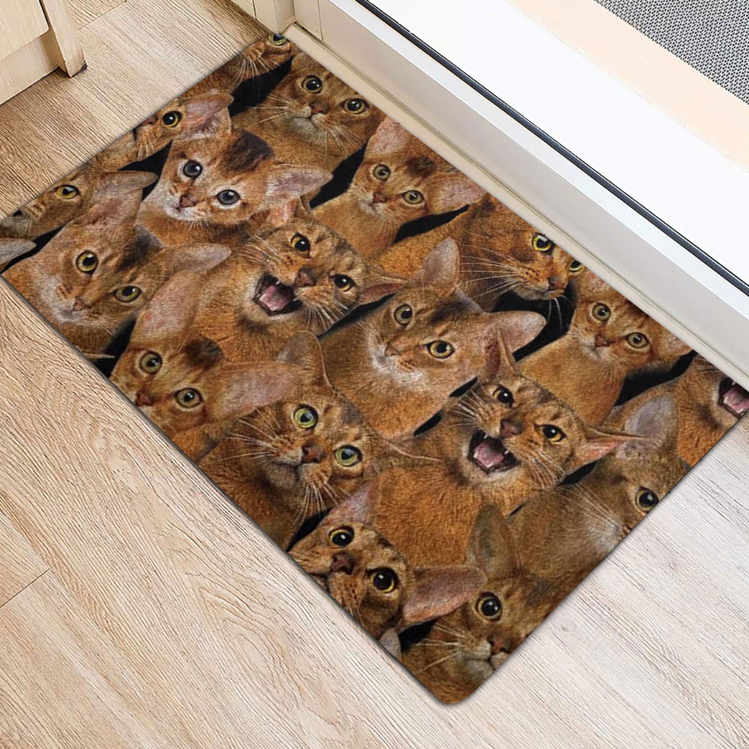 Ohaprints-Doormat-Outdoor-Indoor-A-Bunch-Of-Abyssinian-Cats-Cat-Pattern-Gifts-For-Cat-Lover-Cat-Rubber-Door-Mat-1269-