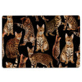 Ohaprints-Doormat-Outdoor-Indoor-A-Bunch-Of-Bengal-Cats-Cat-Pattern-Gifts-For-Cat-Lover-Cat-Mom-Rubber-Door-Mat-1270-18'' x 30''