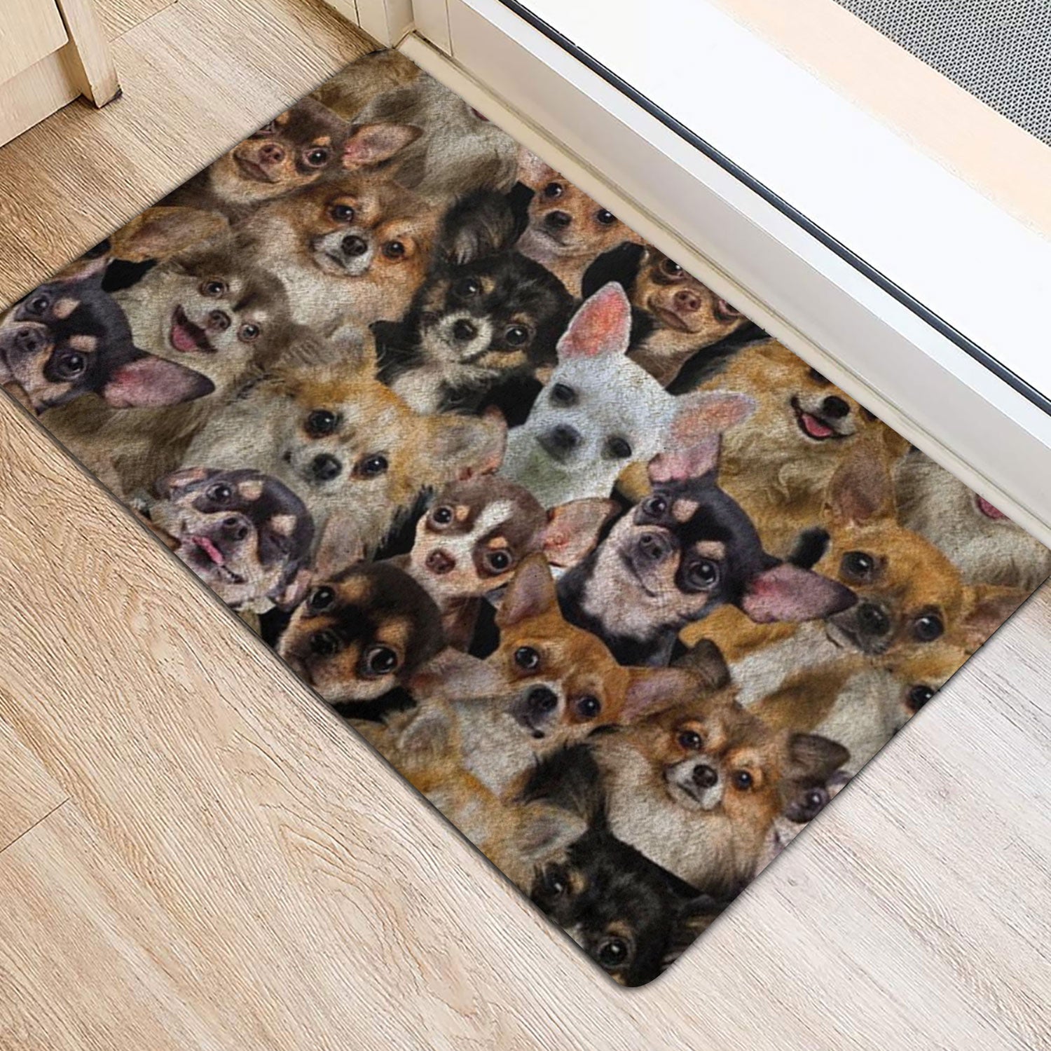 Ohaprints Doormat Outdoor Indoor A Bunch Of Chihuahuas Dog Pattern