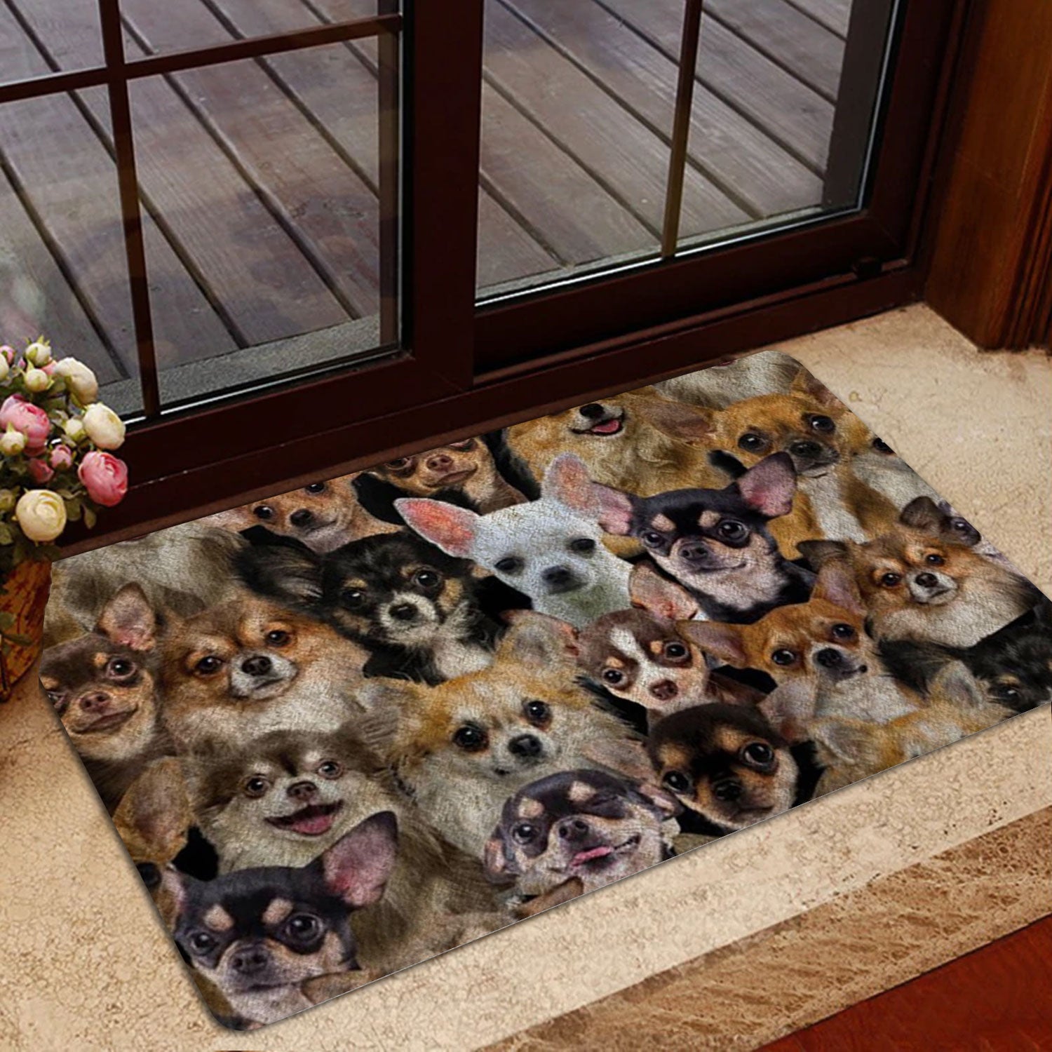 Ohaprints-Doormat-Outdoor-Indoor-A-Bunch-Of-Chihuahuas-Dog-Pattern-Gifts-For-Dog-Lover-Dog-Mom-Rubber-Door-Mat-1273-