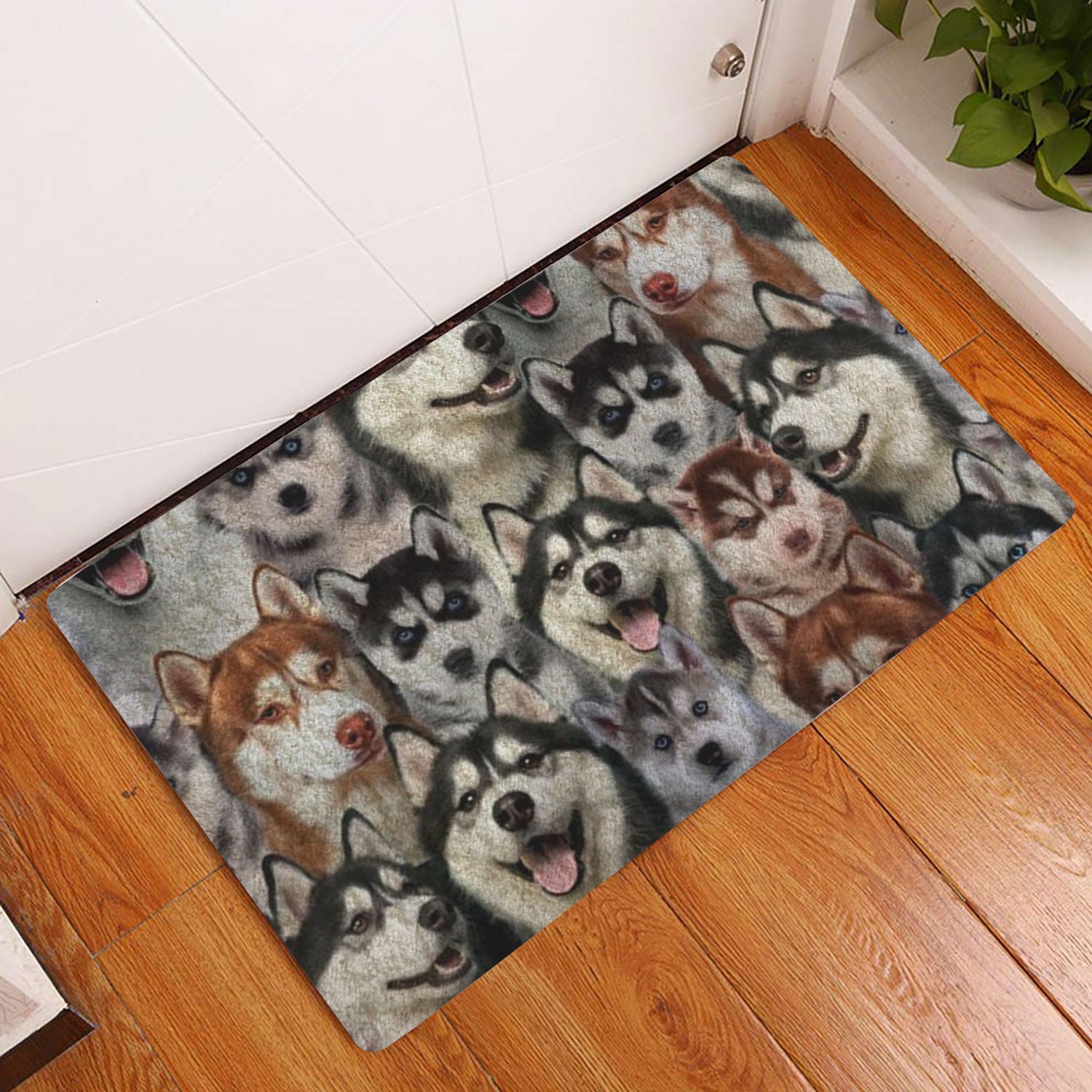 Ohaprints-Doormat-Outdoor-Indoor-A-Bunch-Of-Huskies-Husky-Sibir-Dog-Pattern-Gifts-For-Dog-Lover-Rubber-Door-Mat-1277-