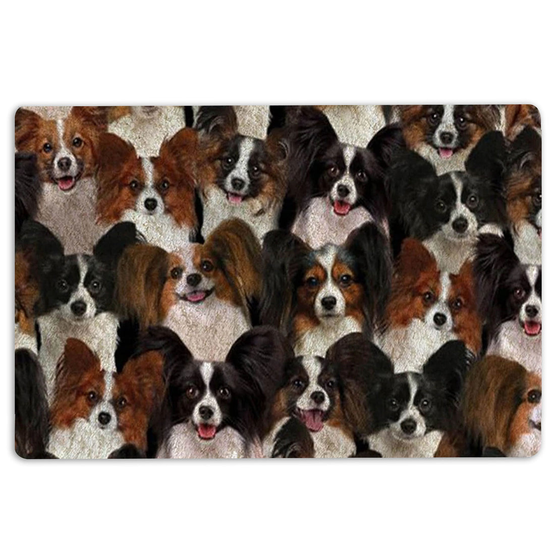 Ohaprints-Doormat-Outdoor-Indoor-A-Bunch-Of-Papillons-Dog-Pattern-Gifts-For-Dog-Lover-Rubber-Door-Mat-1279-18'' x 30''