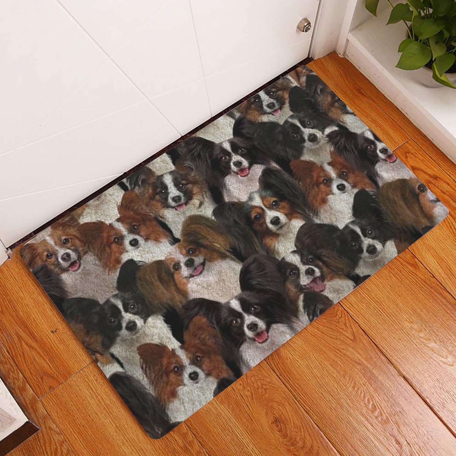 Ohaprints-Doormat-Outdoor-Indoor-A-Bunch-Of-Papillons-Dog-Pattern-Gifts-For-Dog-Lover-Rubber-Door-Mat-1279-