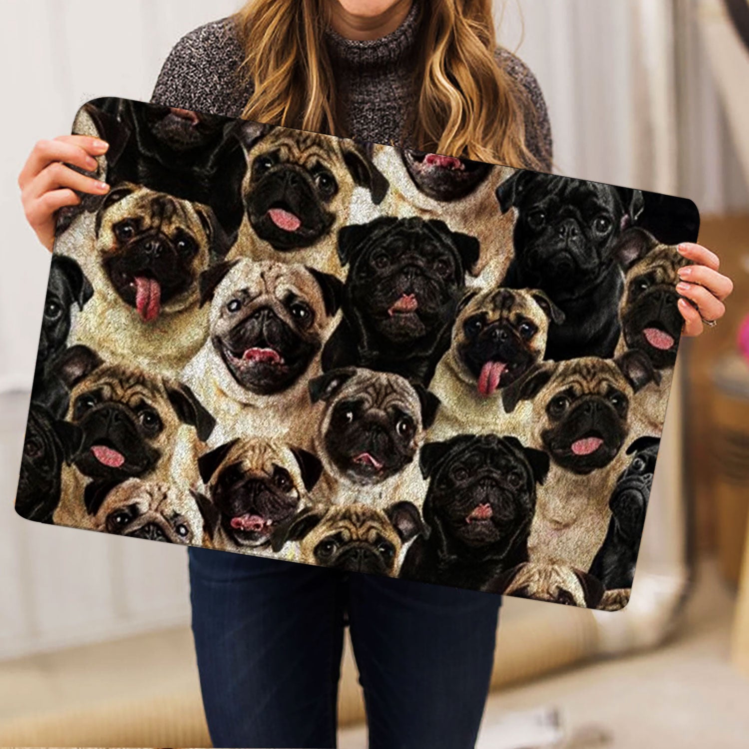 Ohaprints-Doormat-Outdoor-Indoor-A-Bunch-Of-Pugs-Dog-Pattern-Gifts-For-Dog-Lover-Dog-Mom-Gifts-Rubber-Door-Mat-1282-