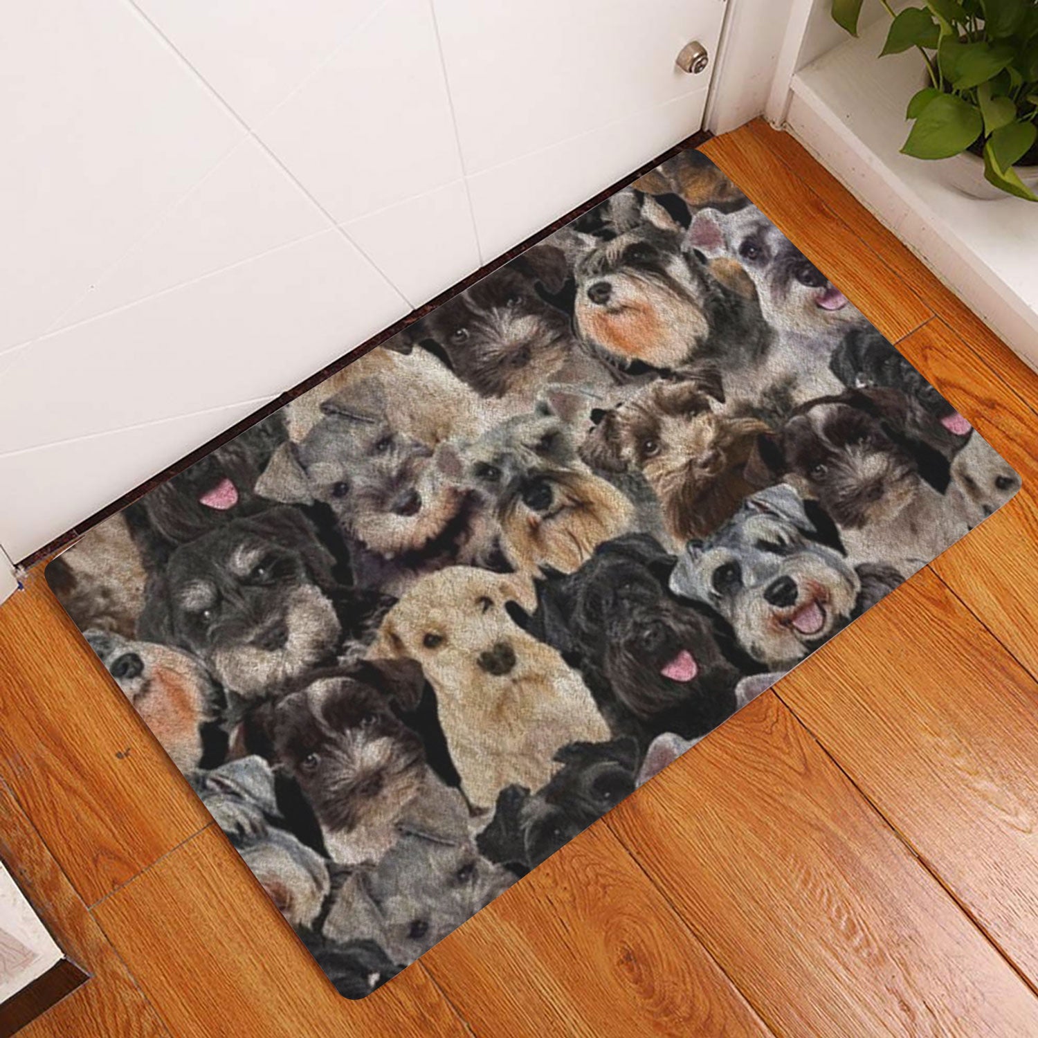 Ohaprints-Doormat-Outdoor-Indoor-A-Bunch-Of-Schnauzers-Dog-Pattern-Gifts-For-Dog-Lover-Dog-Mom-Rubber-Door-Mat-1283-