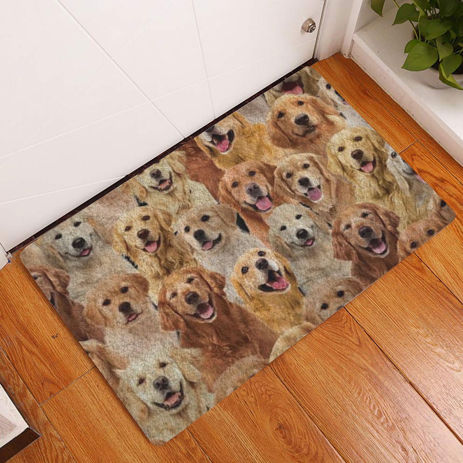 Ohaprints-Doormat-Outdoor-Indoor-A-Bunch-Of-Golden-Retrievers-Dog-Pattern-Gifts-For-Dog-Lover-Rubber-Door-Mat-1284-