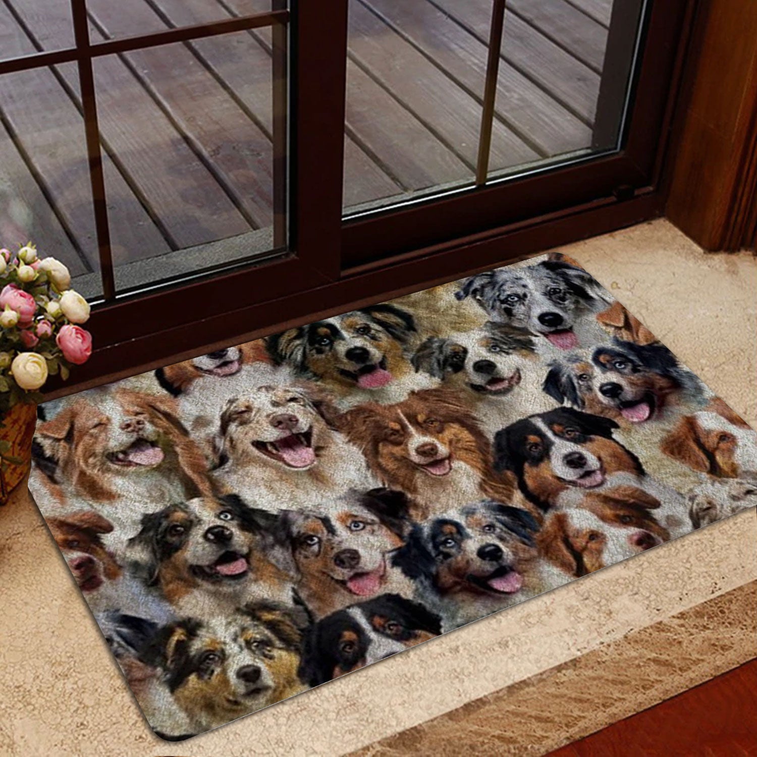 Ohaprints-Doormat-Outdoor-Indoor-A-Bunch-Of-Australian-Shepherds-Dog-Pattern-Gifts-For-Dog-Lover-Rubber-Door-Mat-1285-
