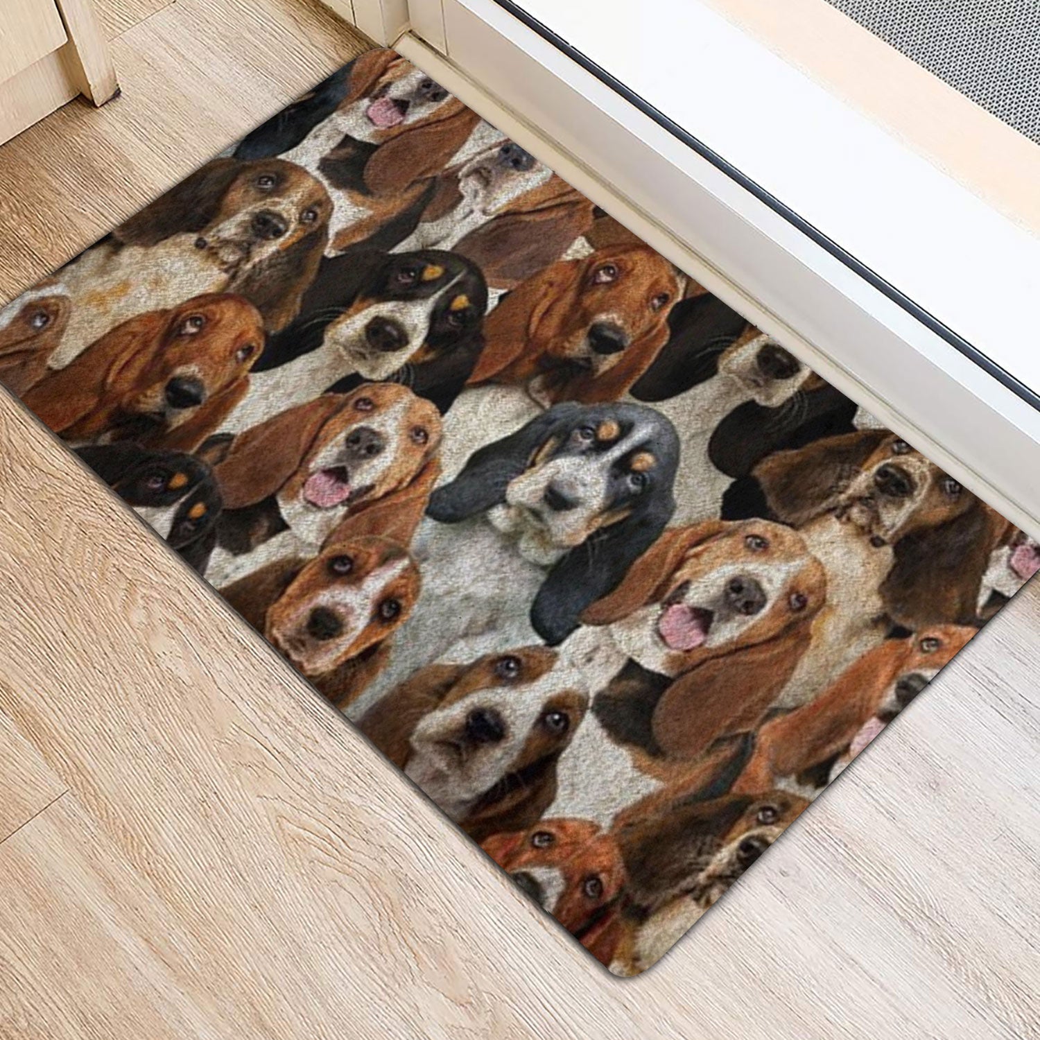 Ohaprints-Doormat-Outdoor-Indoor-A-Bunch-Of-Basset-Hounds-Dog-Pattern-Gifts-For-Dog-Lover-Rubber-Door-Mat-1286-