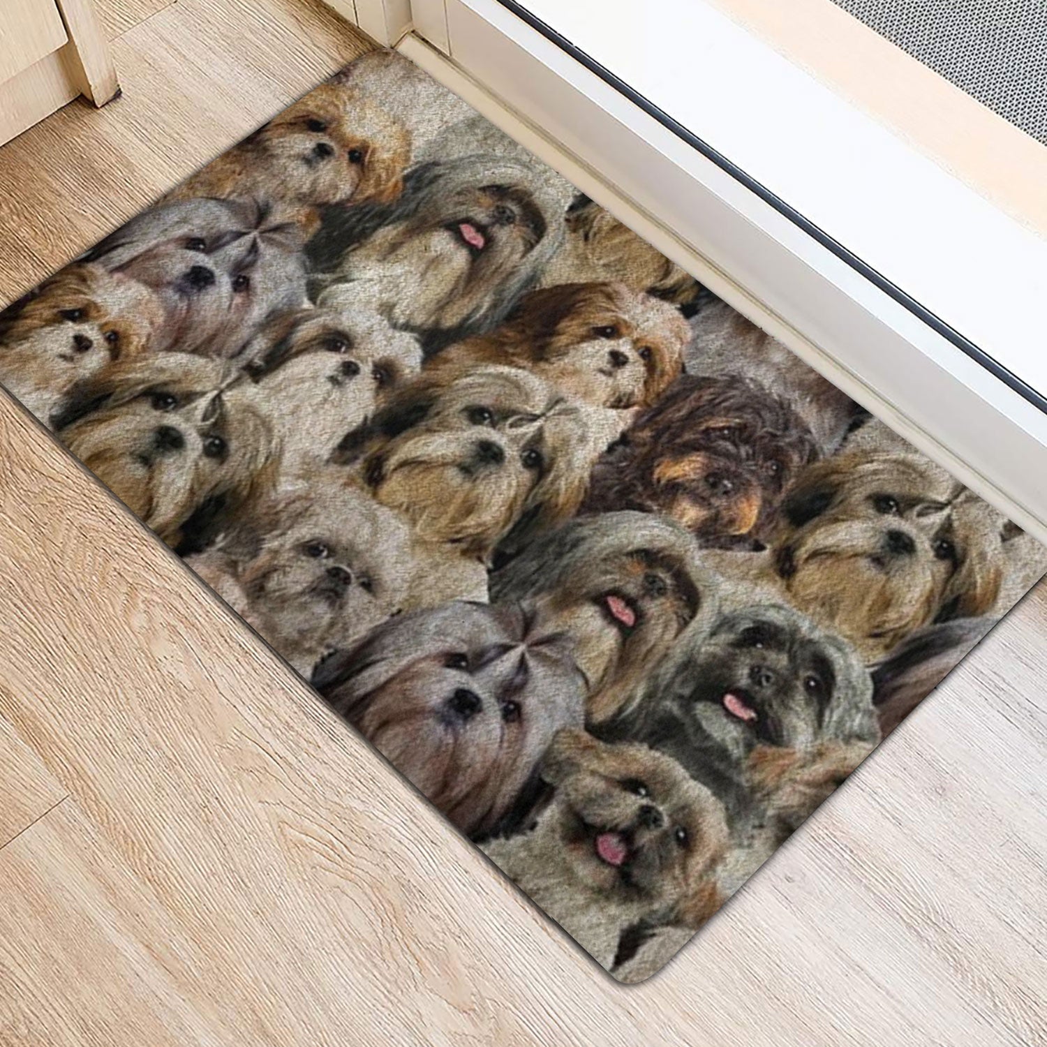 Ohaprints-Doormat-Outdoor-Indoor-A-Bunch-Of-Shih-Tzu-Shitzu-Dog-Pattern-Gift-For-Dog-Lover-Rubber-Door-Mat-1291-