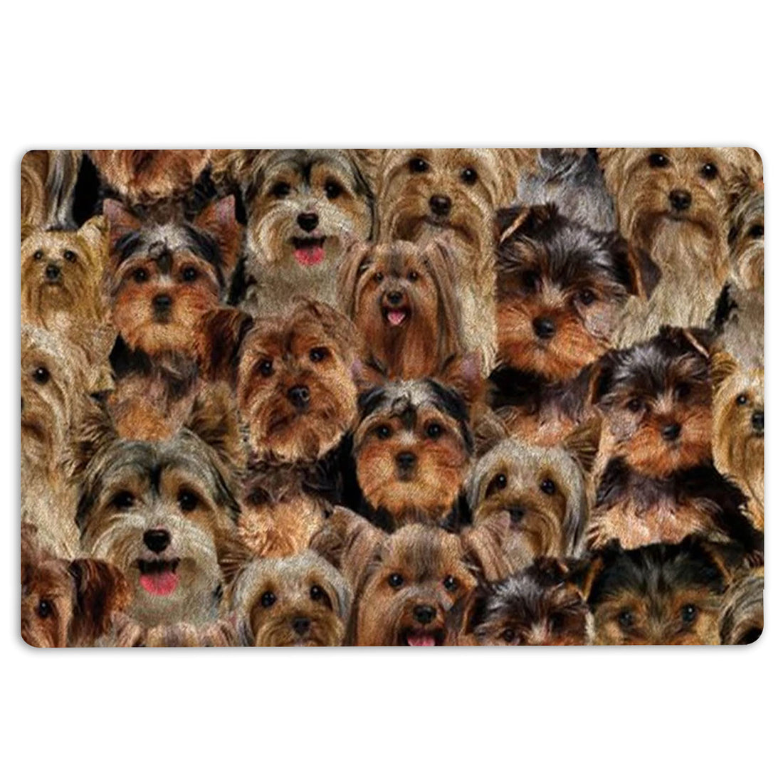 Ohaprints-Doormat-Outdoor-Indoor-A-Bunch-Of-Yorkshire-Terriers-Yorkie-Gifts-For-Dog-Lover-Rubber-Door-Mat-1293-18'' x 30''
