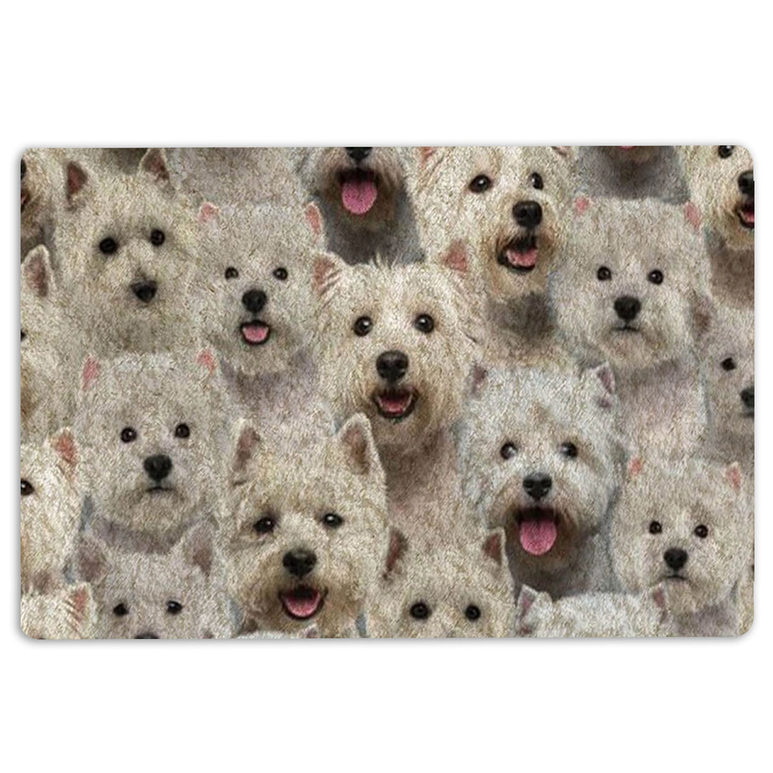 Ohaprints-Doormat-Outdoor-Indoor-A-Bunch-Of-West-Highland-White-Terriers-Gifts-For-Dog-Lover-Rubber-Door-Mat-1296-18'' x 30''