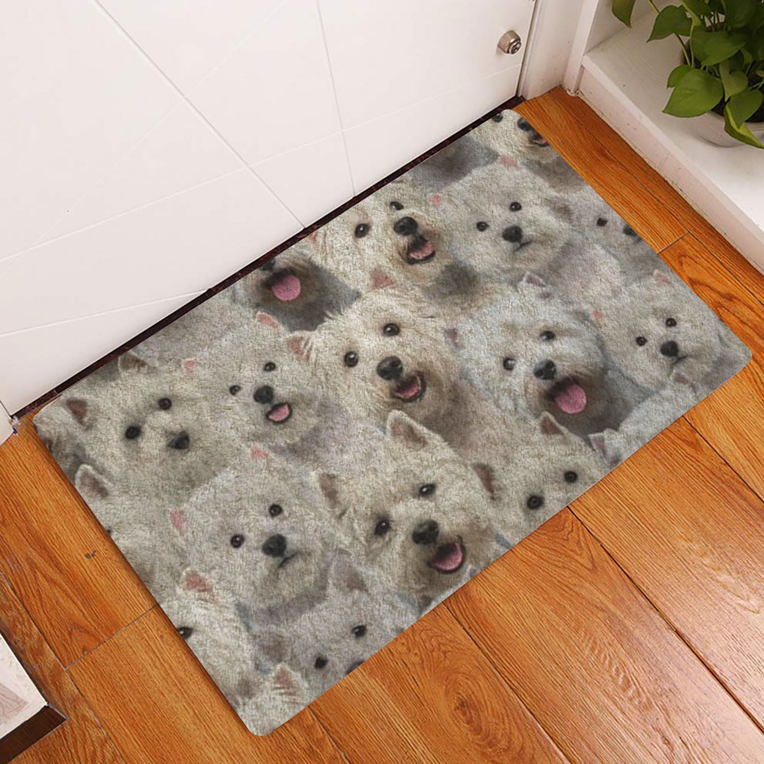 Ohaprints-Doormat-Outdoor-Indoor-A-Bunch-Of-West-Highland-White-Terriers-Gifts-For-Dog-Lover-Rubber-Door-Mat-1296-