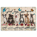 Ohaprints-Doormat-Outdoor-Indoor-Pitbulls-Dog-God-Says-You-Are-Unique-Gifts-For-Dog-Lover-Rubber-Door-Mat-1301-18'' x 30''